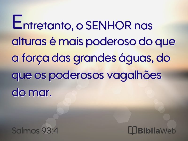 Salmos 93:4 em imagem para compartilhar