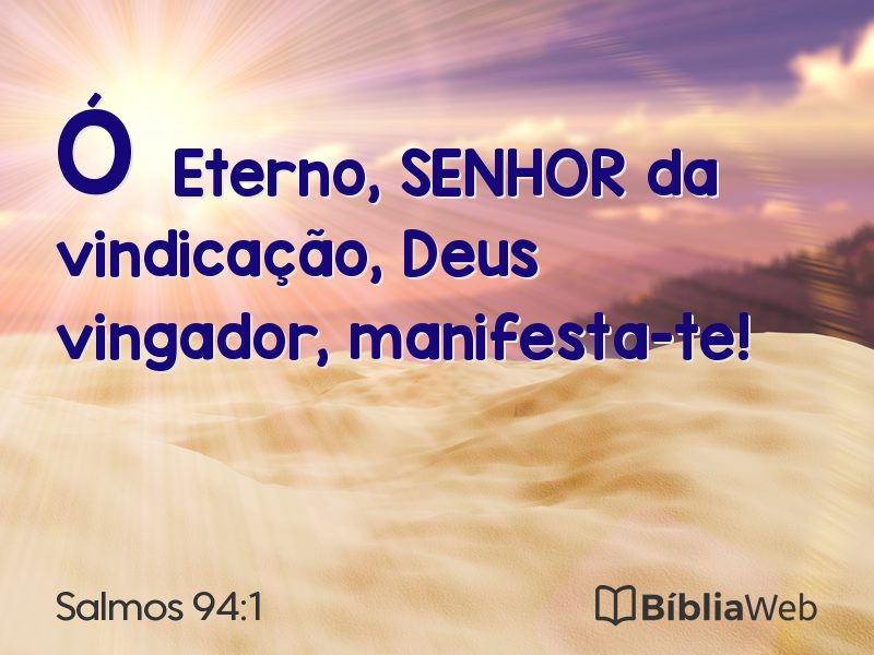 Salmos 94:1 em imagem para compartilhar