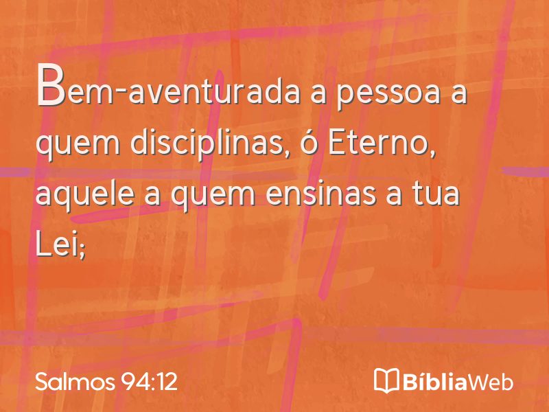 Salmos 94:12 em imagem para compartilhar