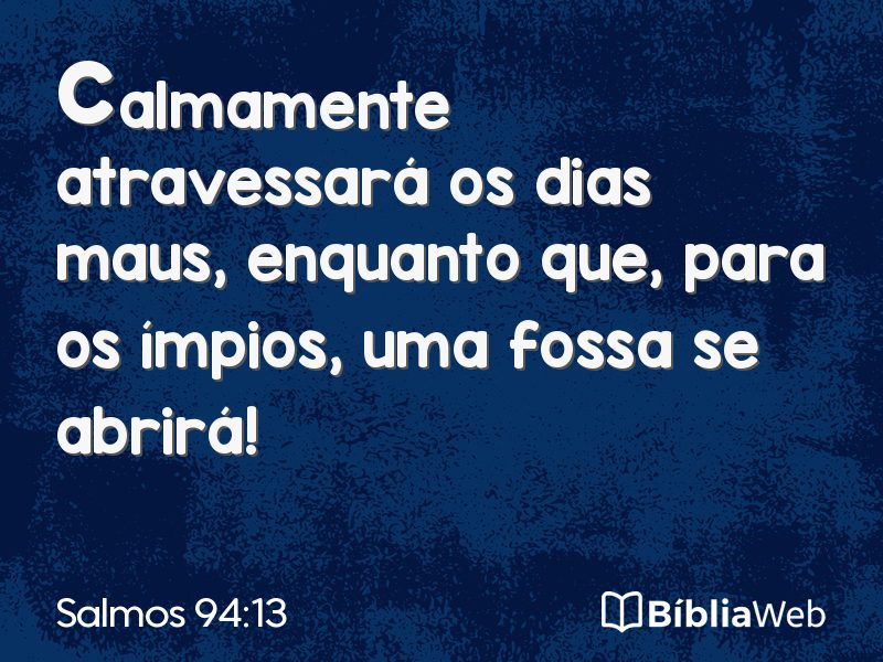 Salmos 94:13 em imagem para compartilhar