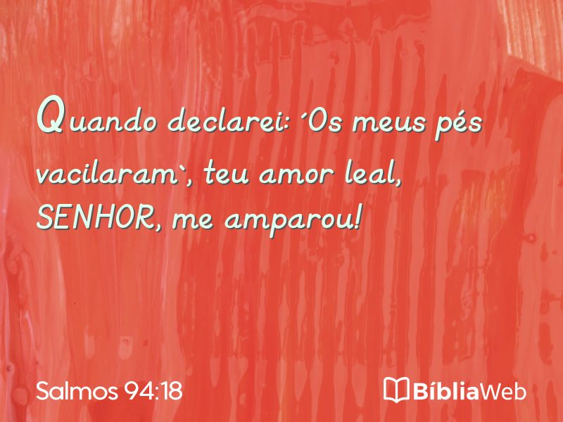 Salmos 94:18 em imagem para compartilhar