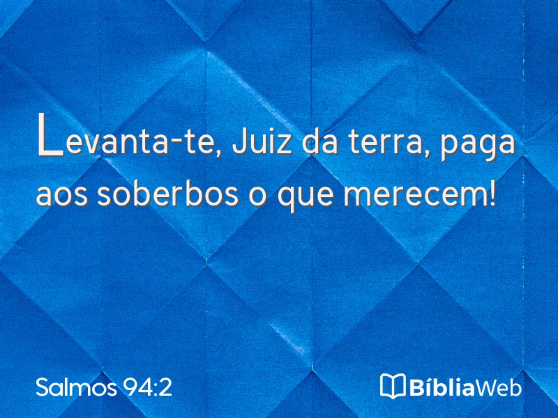 Salmos 94:2 em imagem para compartilhar