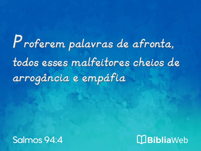 Salmos 94:4 em imagem para compartilhar