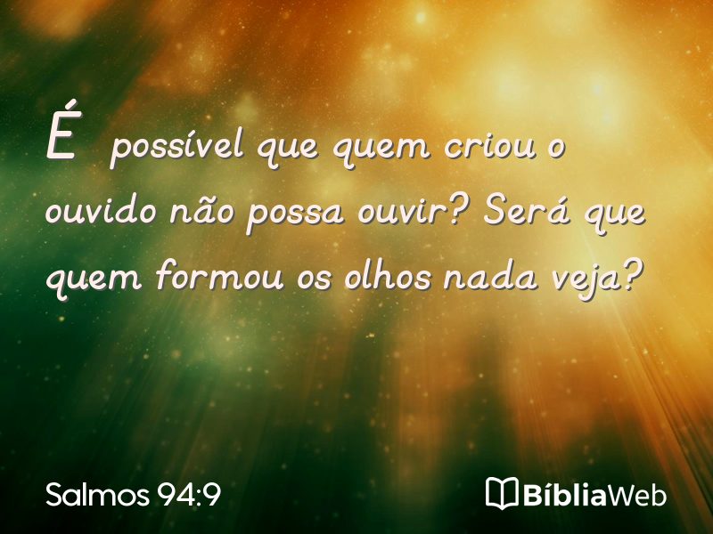 Salmos 94:9 em imagem para compartilhar