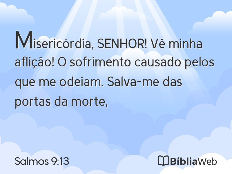 Salmos 9:13 em imagem para compartilhar