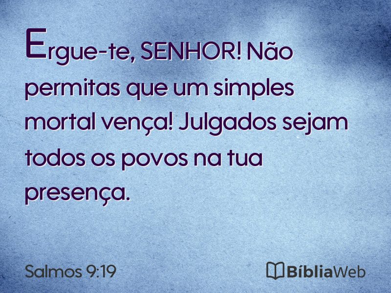 Salmos 9:19 em imagem para compartilhar