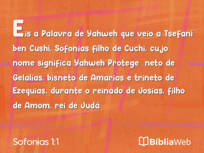 Sofonias 1:1 em imagem para compartilhar