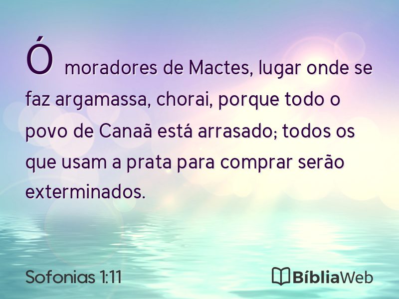 Sofonias 1:11 em imagem para compartilhar