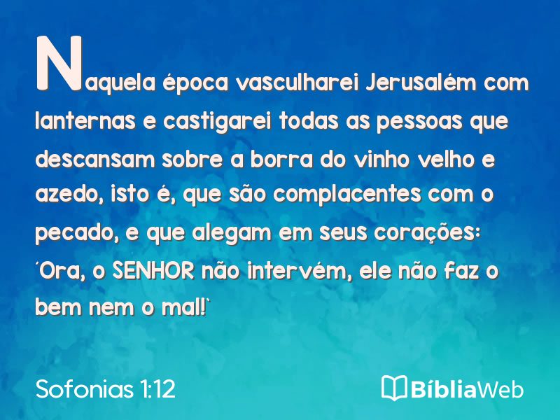 Sofonias 1:12 em imagem para compartilhar