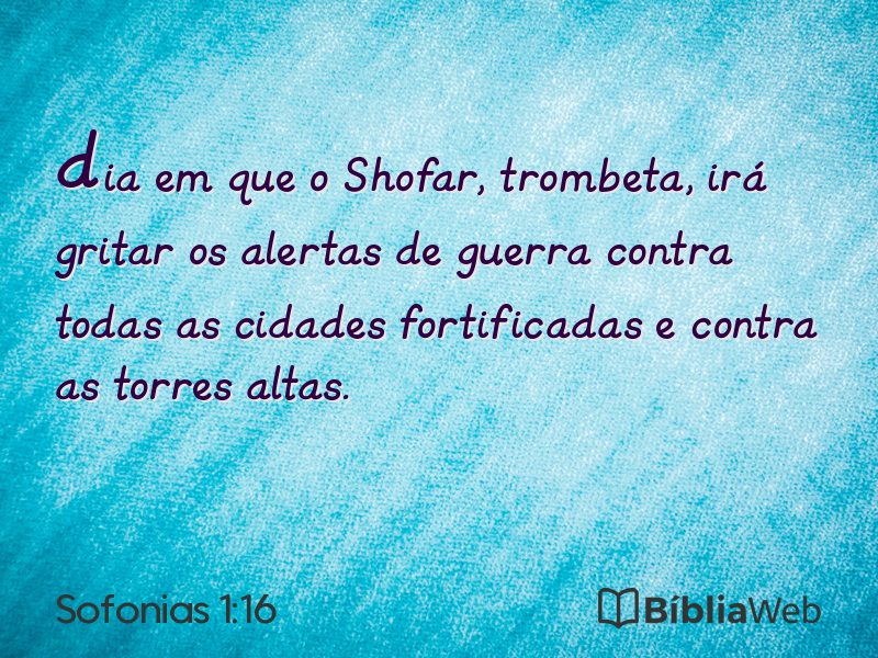 Sofonias 1:16 em imagem para compartilhar