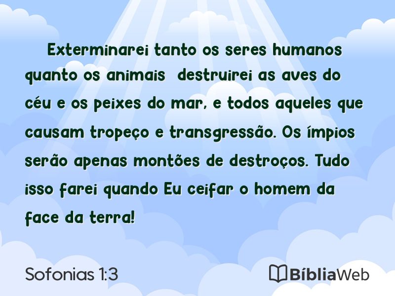 Sofonias 1:3 em imagem para compartilhar