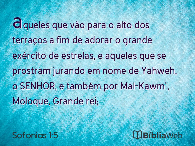 Sofonias 1:5 em imagem para compartilhar