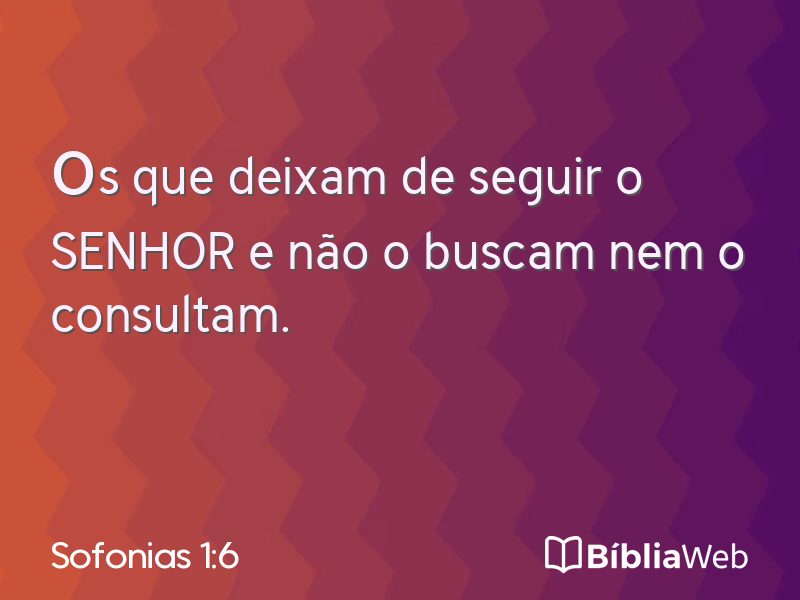 Sofonias 1:6 em imagem para compartilhar
