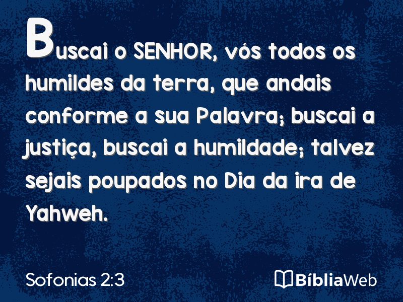 Sofonias 2:3 em imagem para compartilhar