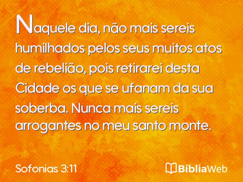 Sofonias 3:11 em imagem para compartilhar