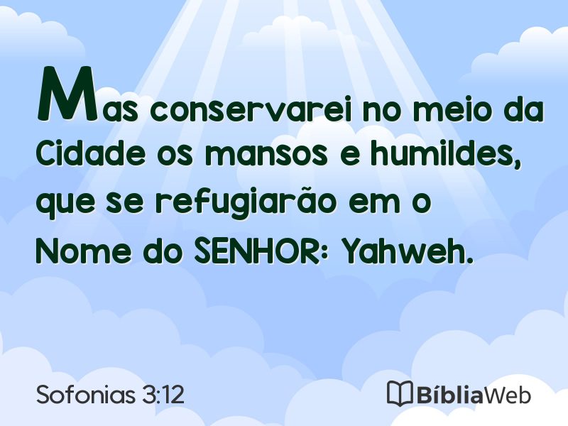 Sofonias 3:12 em imagem para compartilhar