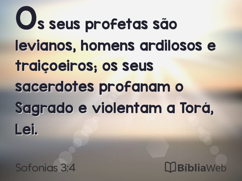 Sofonias 3:4 em imagem para compartilhar