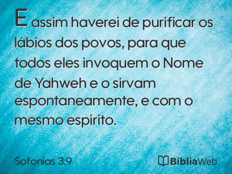 Sofonias 3:9 em imagem para compartilhar