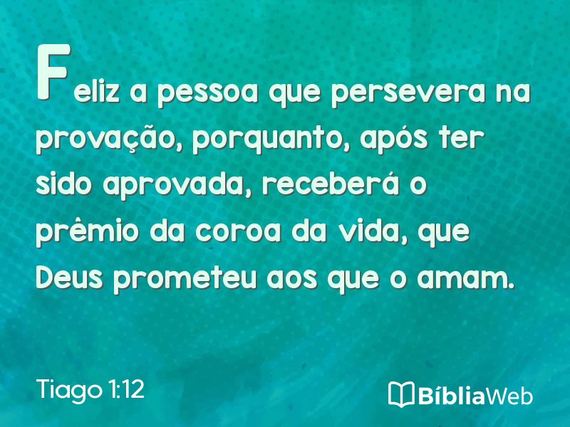 Tiago 1:12 em imagem para compartilhar