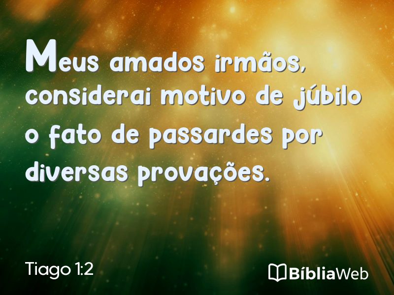 Tiago 1:2 em imagem para compartilhar