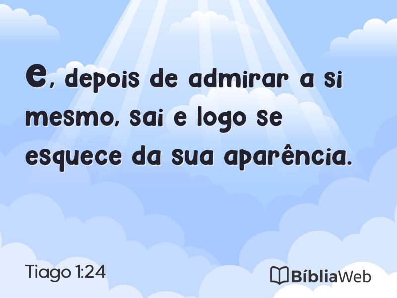 Tiago 1:24 em imagem para compartilhar