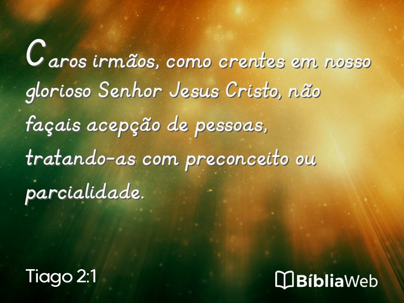 Tiago 2:1 em imagem para compartilhar