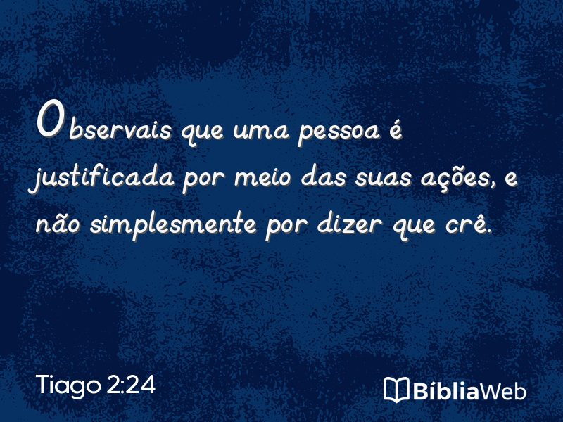 Tiago 2:24 em imagem para compartilhar