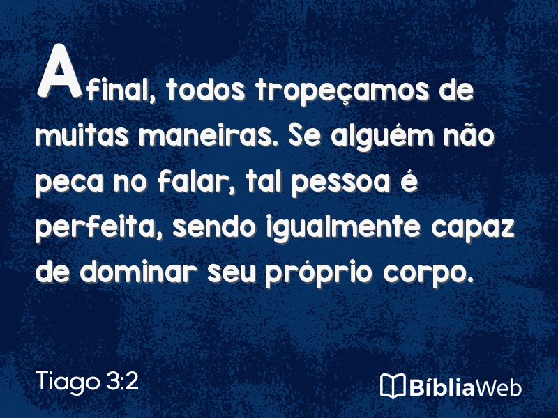 Tiago 3:2 em imagem para compartilhar