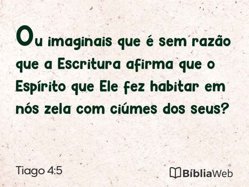 Tiago 4:5 em imagem para compartilhar