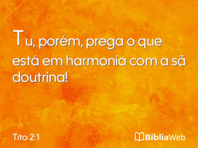 Tito 2:1 em imagem para compartilhar