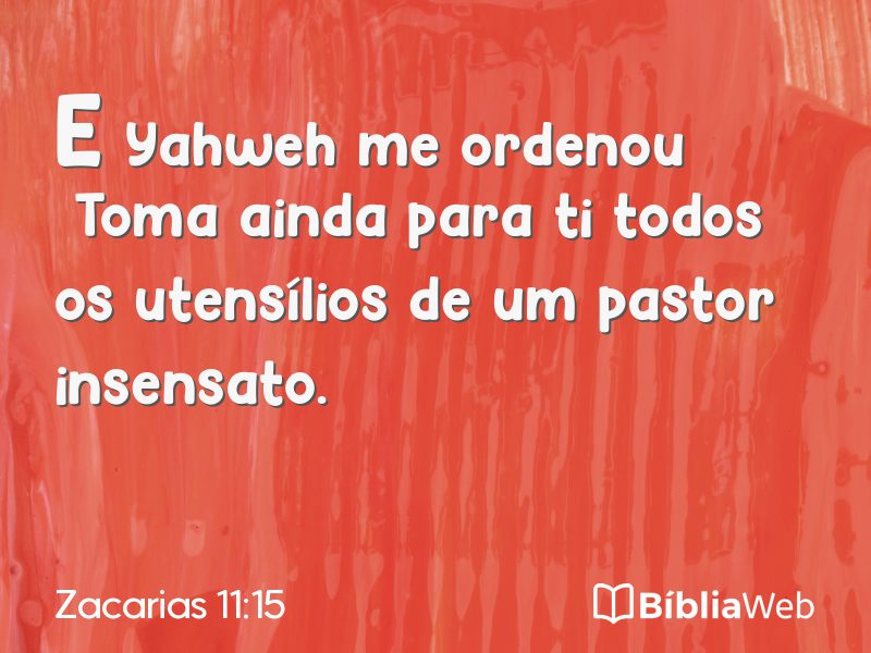 Zacarias 11:15 em imagem para compartilhar