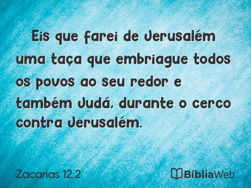 Zacarias 12:2 em imagem para compartilhar