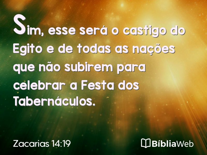 Zacarias 14:19 em imagem para compartilhar