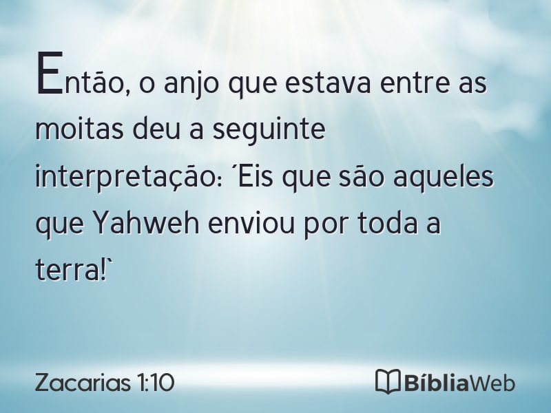 Zacarias 1:10 em imagem para compartilhar