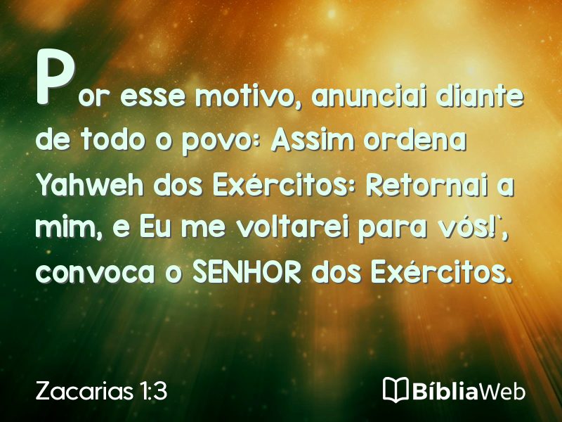 Zacarias 1:3 em imagem para compartilhar