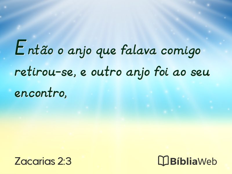 Zacarias 2:3 em imagem para compartilhar