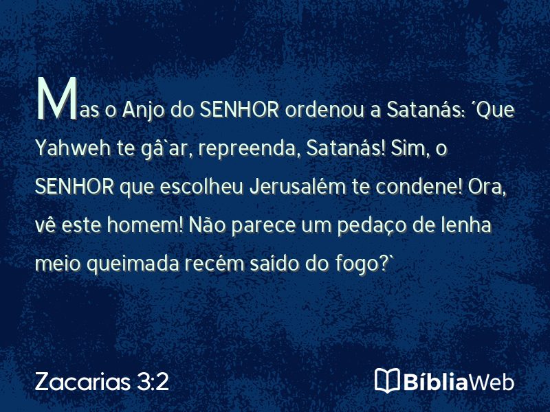 Zacarias 3:2 em imagem para compartilhar