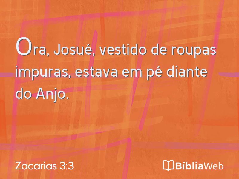Zacarias 3:3 em imagem para compartilhar
