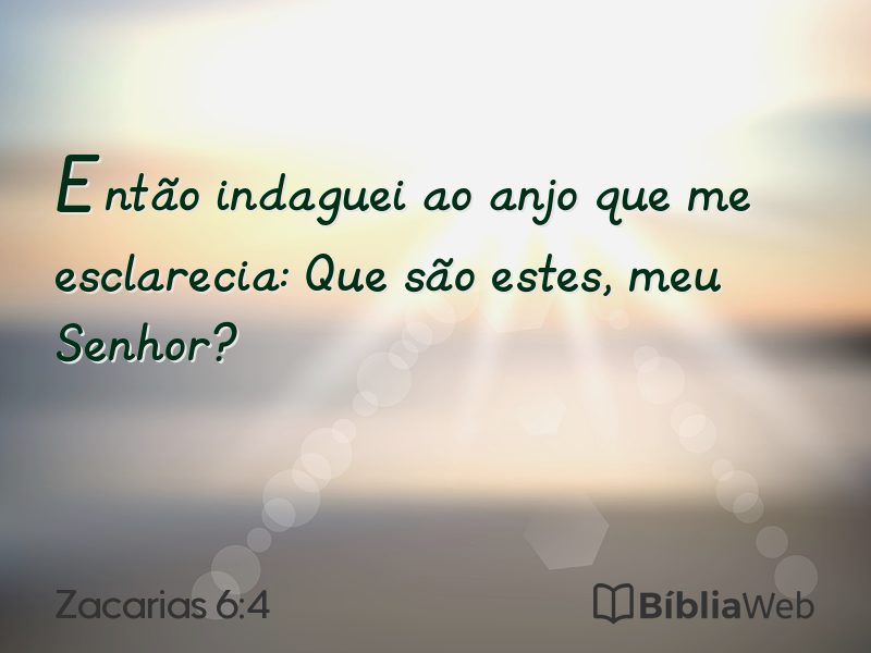 Zacarias 6:4 em imagem para compartilhar