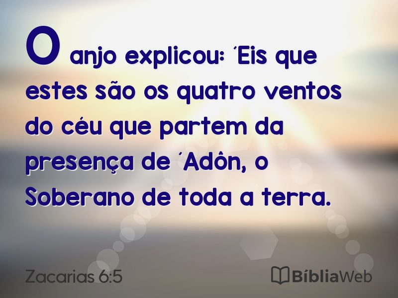 Zacarias 6:5 em imagem para compartilhar