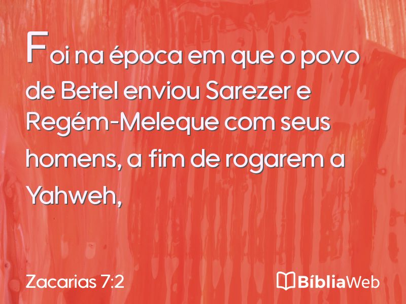 Zacarias 7:2 em imagem para compartilhar