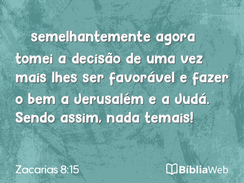 Zacarias 8:15 em imagem para compartilhar