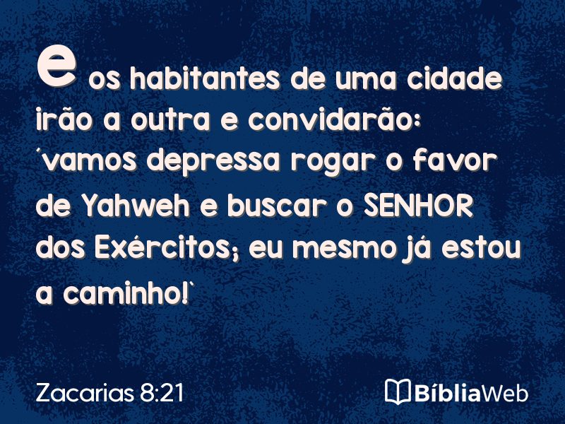 Zacarias 8:21 em imagem para compartilhar