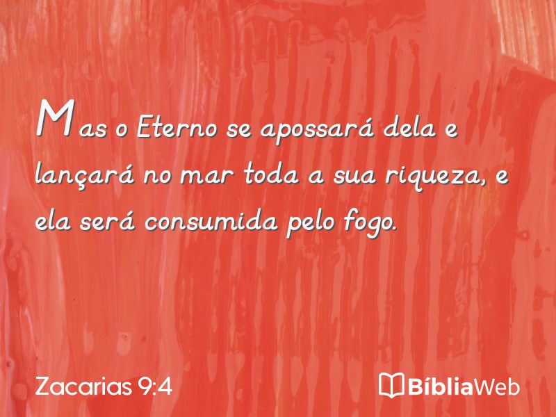 Zacarias 9:4 em imagem para compartilhar