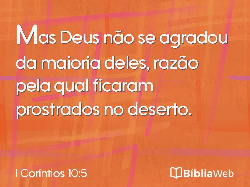 I Coríntios 10:5 em imagem para compartilhar