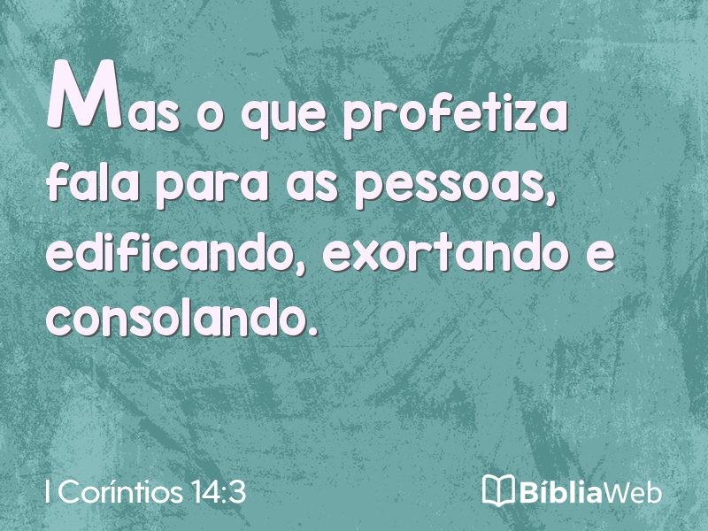 I Coríntios 14:3 em imagem para compartilhar