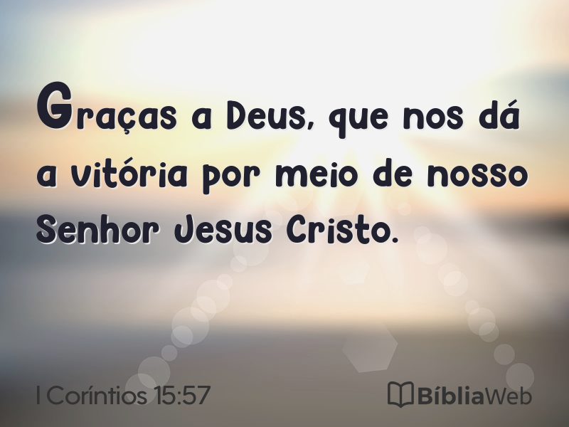 I Coríntios 15:57 em imagem para compartilhar