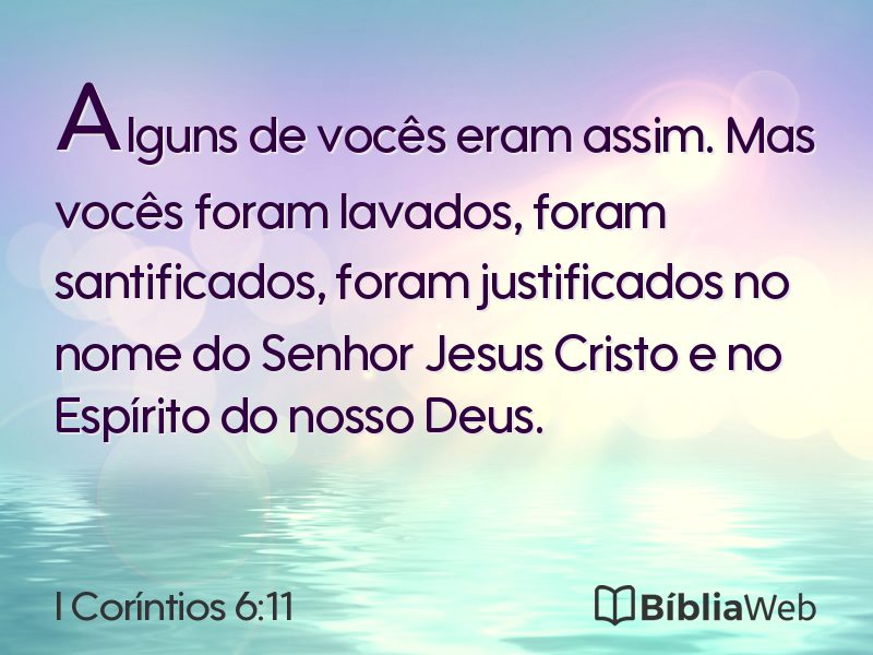 I Coríntios 6:11 em imagem para compartilhar