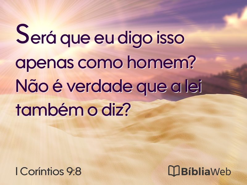 I Coríntios 9:8 em imagem para compartilhar