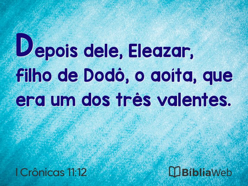 I Crônicas 11:12 em imagem para compartilhar